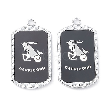 Alloy Twelve Constellations Series Big Pendants PALLOY-O107-01P-10-1