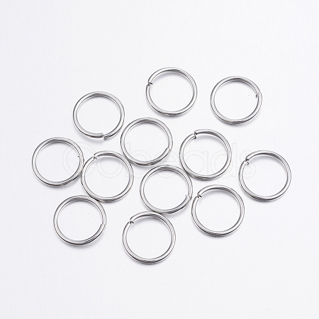 Tarnish Resistant 304 Stainless Steel Open Jump Rings A-STAS-P151-04-1