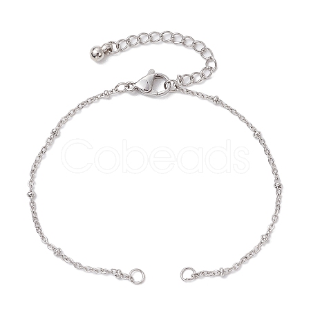 304 Stainless Steel Satellite Chain Bracelet Making AJEW-JB01300-02-1
