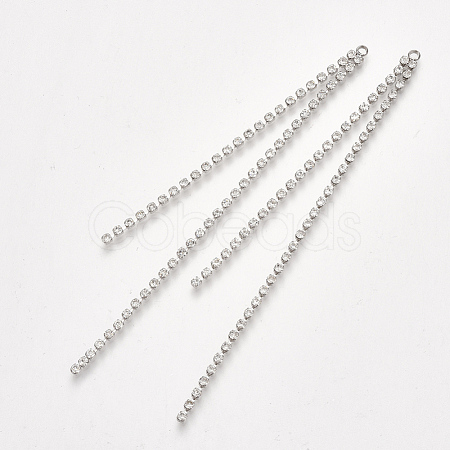 Brass Chain Tassel Big Pendants X-KK-T035-124P-1