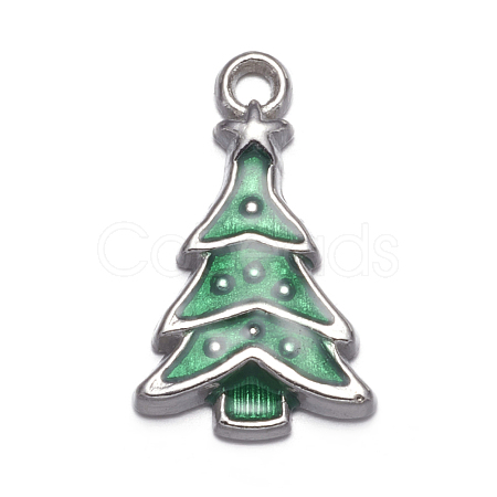 Alloy Enamel Pendants EAP0307Y-1