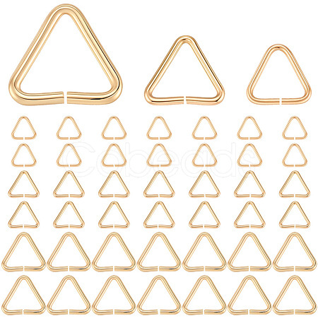 300Pcs 3 Styles Triangle 304 Stainless Steel Rings STAS-BBC0007-51-1