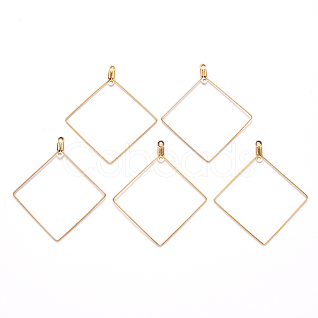 PVD Vacuum Plating 304 Stainless Steel Wire Pendants STAS-S103-10G-1