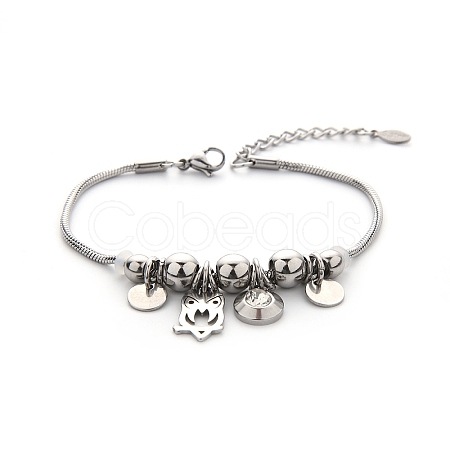 Alloy Beaded Bracelets PW-WG3770E-02-1