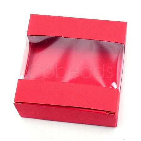 Kraft Paper Cardboard Jewelry Boxes CON-WH0039-18C-1