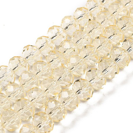 Transparent Baking Paint Glass Beads Strands DGLA-A034-T8mm-D02-1