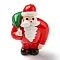 Christmas Resin Santa Claus Ornament, Micro Landscape Decorations, Red, 25x27x38.5mm