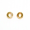 Alloy Slide Charms, with Crystal Rhinestone and Initial Letter A~Z, Letter.O, O: 11.5x11x4mm, Hole: 1.5x8mm