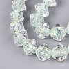 Handmade Foil Glass Beads Strands FOIL-Q002-06C-3