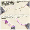 6Pcs 3 Colors Oval 2-Hole Plastic POM Cord Locks FIND-OC0003-23A-5