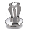 Tarnish Resistant 304 Stainless Steel Clip-on Earring Setting STAS-I166-33P-3