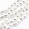 Electroplate Non-magnetic Synthetic Hematite Beads Strands G-L485-17A-S-1