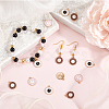 60Pcs 3 Colors Alloy Enamel Pendants ENAM-SC0005-77-4