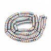 Electroplate Non-magnetic Synthetic Hematite Beads Strands X-G-T061-141D-2