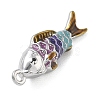 304 Stainless Steel Enamel Pendants STAS-I369-02P-01-2