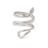 304 Stainless Steel Cuff Open Rings STAS-H259-02P-4