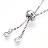 Rack Plating Adjustable Brass Slider Bracelet Making MAK-R025-02P-1-3