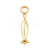Brass European Dangle Charms PALLOY-JF04487-1