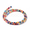 Handmade Polymer Clay Beads Strands CLAY-R089-3mm-017-3