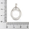 925 Sterling Silver Pendant Cabochon Settings STER-B005-22P-3