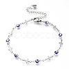 304 Stainless Steel Link Bracelets BJEW-M203-03P-1