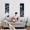 Moon & Sun Pattern Polyester Decorative Wall Tapestrys AJEW-WH0399-020-6