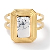 Ion Plating(IP) 304 Stainless Steel Ring RJEW-B059-09G-02-2