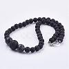 Natural Gemstone Beaded Necklaces & Stretch Bracelets Jewelry Sets SJEW-JS00918-3