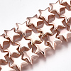 Electroplate Non-magnetic Synthetic Hematite Beads Strands G-T061-182RG-1