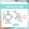 12Pcs Brass Toggle Clasps KK-BC0015-43P-2