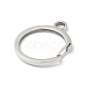 Non-Tarnish 304 Stainless Steel Gate Snap Key Clasps STAS-C056-09P-2
