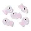 Handmade Foil Lampwork Fish Beads FOIL-Z001-01G-1