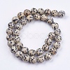 Natural Dalmatian Jasper Stone Bead Strands G-R193-14-10mm-2