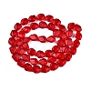 Frosted Glass Beads Strands GLAA-T023-30A-2