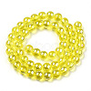 Electroplate Transparent Glass Beads Strands GLAA-T032-T8mm-AB12-3