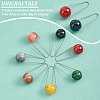 14Pcs 7 Colors Imitation Gemstone Style Two Tone Acrylic Big Pendants STAS-UN0037-69-3