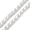 Electroplated Glass Beads Strands GLAA-G092-A-03-1