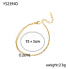 304 Stainless Steel Multi-strand Curb Chain Bracelets BJEW-A26-03-24-2-2