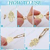600Pcs Brass and Iron Snap on Bails FIND-SP0002-01-6