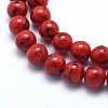 Sea Shell and Synthetic Turquoise Assembled Beads Strands G-G758-11-6mm-3