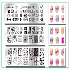 Stainless Steel DIY Nail Art Templates MRMJ-WH0092-095-3