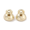 Brass Bead Cap Pendant Bails KK-P284-15G-02-1