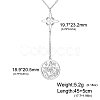Witch Knot 304 Stainless Steel Hollow Pendant Y Necklaces for Women FS-WGCB0A9-01-1