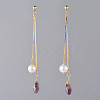 Long Chain Earrings EJEW-JE03691-02-1