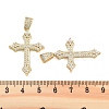 Brass Pave Clear Cubic Zirconia Pendants KK-U009-06C-G-3