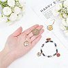 5Pcs 5 Styles Alloy Enamel Pendants ENAM-GA0001-21-3