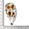 3D Hedgehog Handmade Lampwork Ornaments Figurine DJEW-C013-02-3