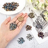 ARRICRAFT 300Pcs 15 Colors Electroplate Non-magnetic Synthetic Hematite Beads G-AR0003-99-3