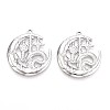 304 Stainless Steel Pendants STAS-T065-11P-1