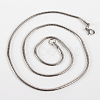 Tarnish Resistant 304 Stainless Steel Snake Chain Necklace Making STAS-P045-29P-2